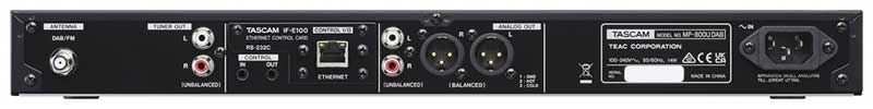 Tascam MP-800UDAB 機架式媒體播放器
